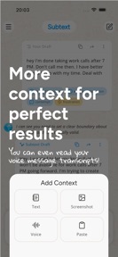 Subtext: AI Writing Assistant screenshot