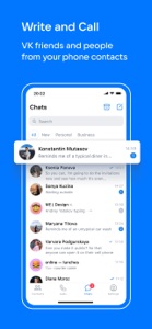 VK Messenger: Live chat, calls screenshot #1 for iPhone