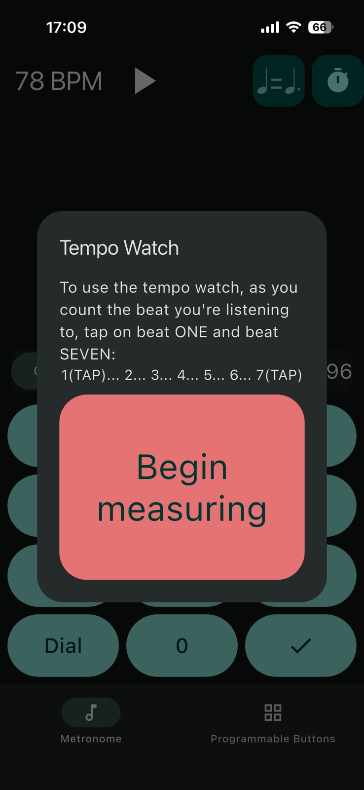 Programmable Metronome iphone screenshot 4