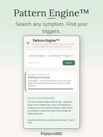 PatternMD iPad screenshot