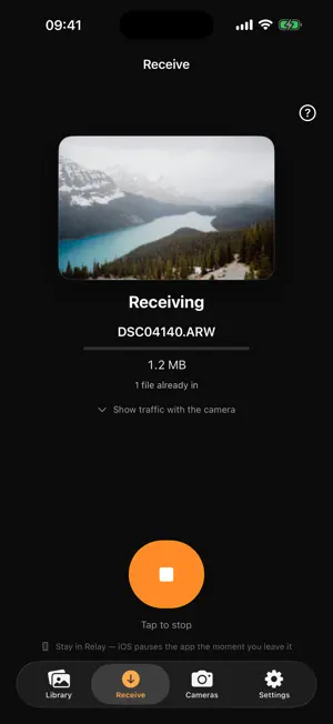 Relay Camera Transfer screenshot 2