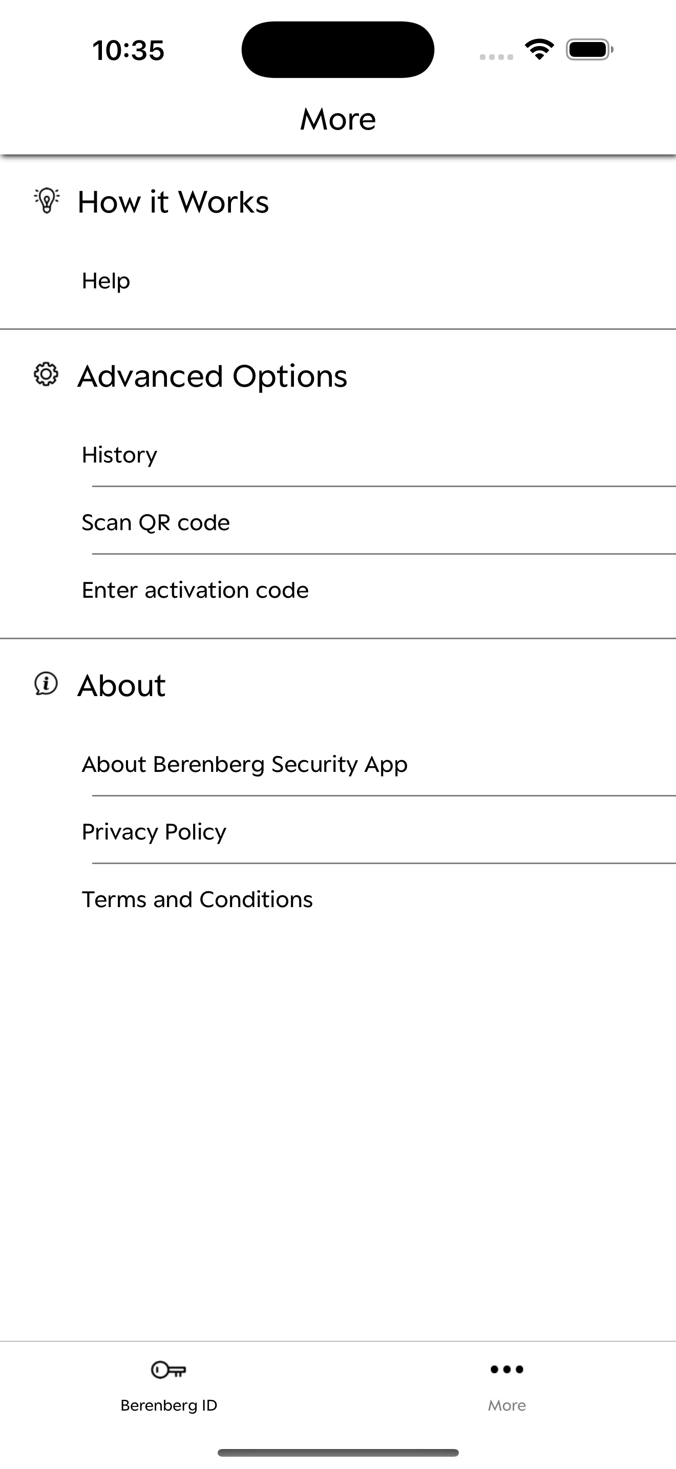 Berenberg Security App screenshot 4