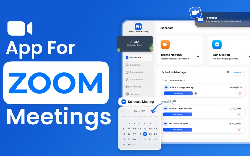 Join App For Zoom Meetings App Store screenshot