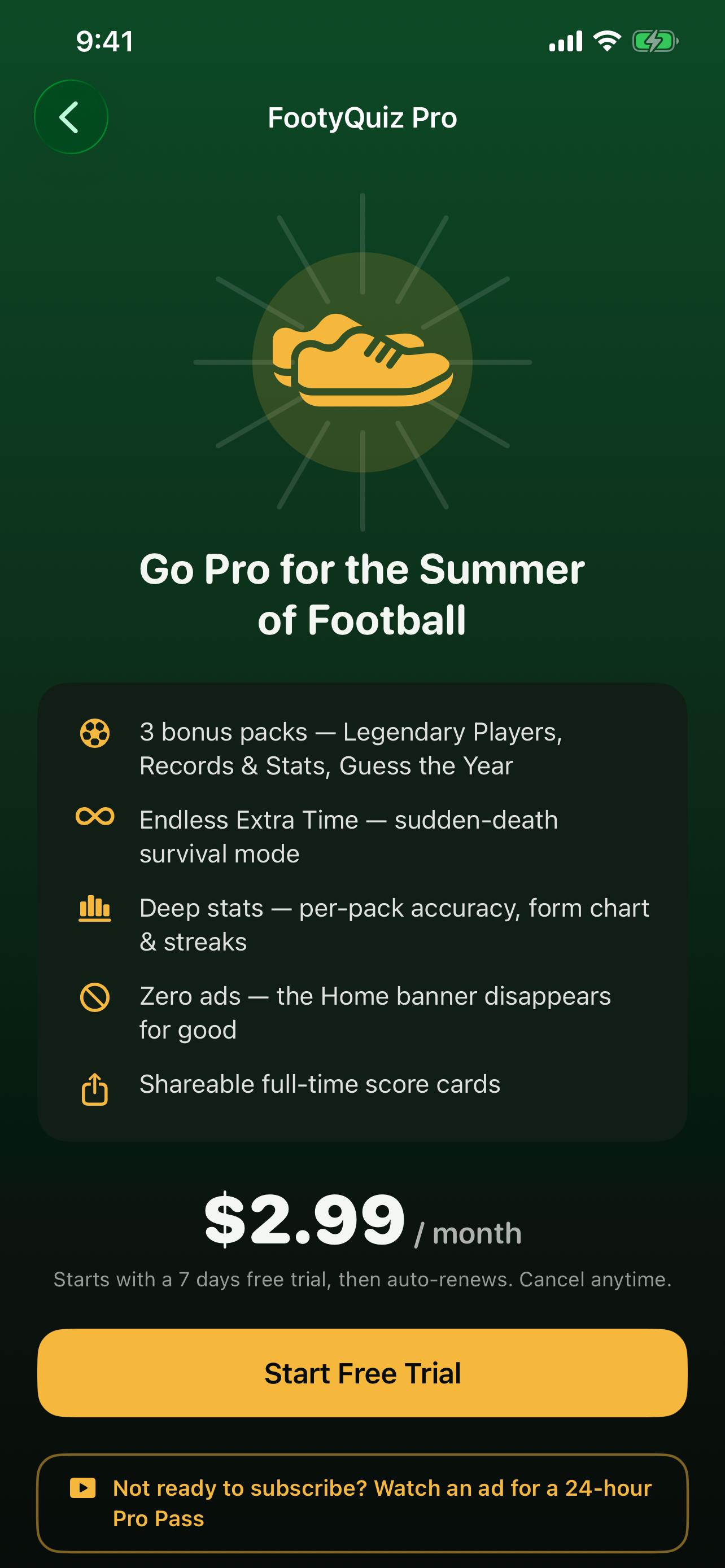 FootyQuiz: Soccer Trivia screenshot 5