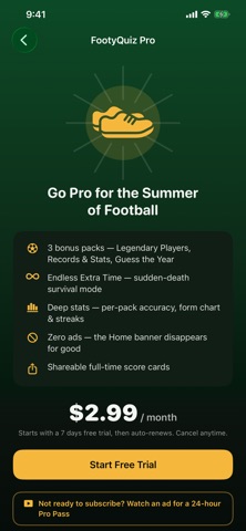 FootyQuiz: Soccer Trivia iPhone screenshot