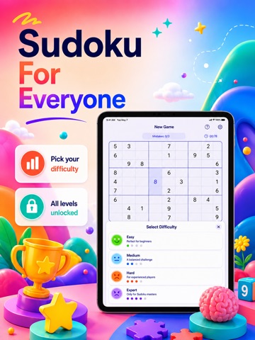 Sudoku Puzzle Offline Classic iPad screenshot