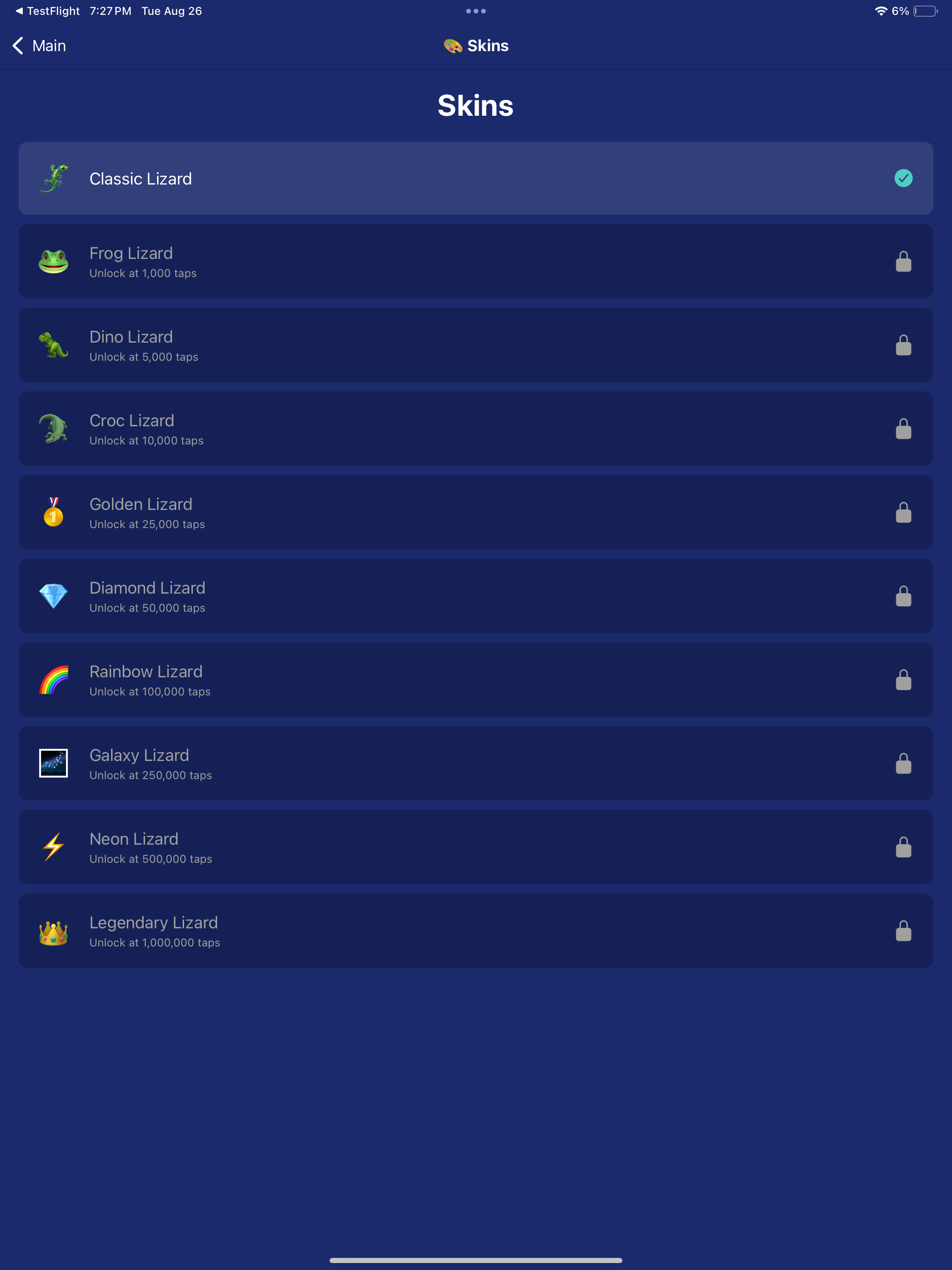 The Lizard Button