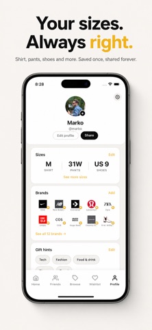 Sizeo screenshot