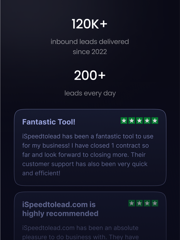 iSpeedToLead - Daily RE Leads iPad screenshot 3 - Business app