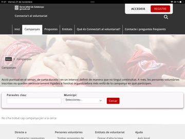 Connecta't al Voluntariat