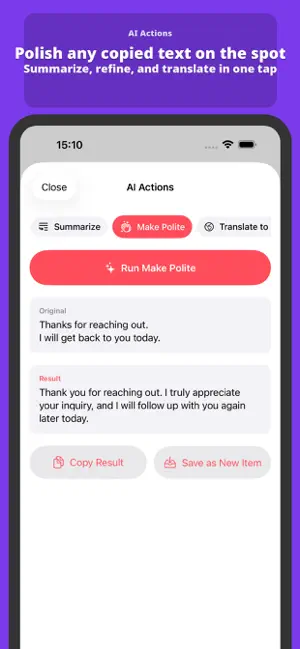 PasteFlow: Clipboard Snippets screenshot 3