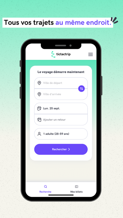 Tictactrip - Trains Bus Covoit Screenshot