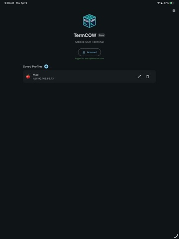 TermCOW - Stable SSH Terminal ipad screenshot 2