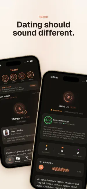 Heard · Voice Dating App screenshot 1