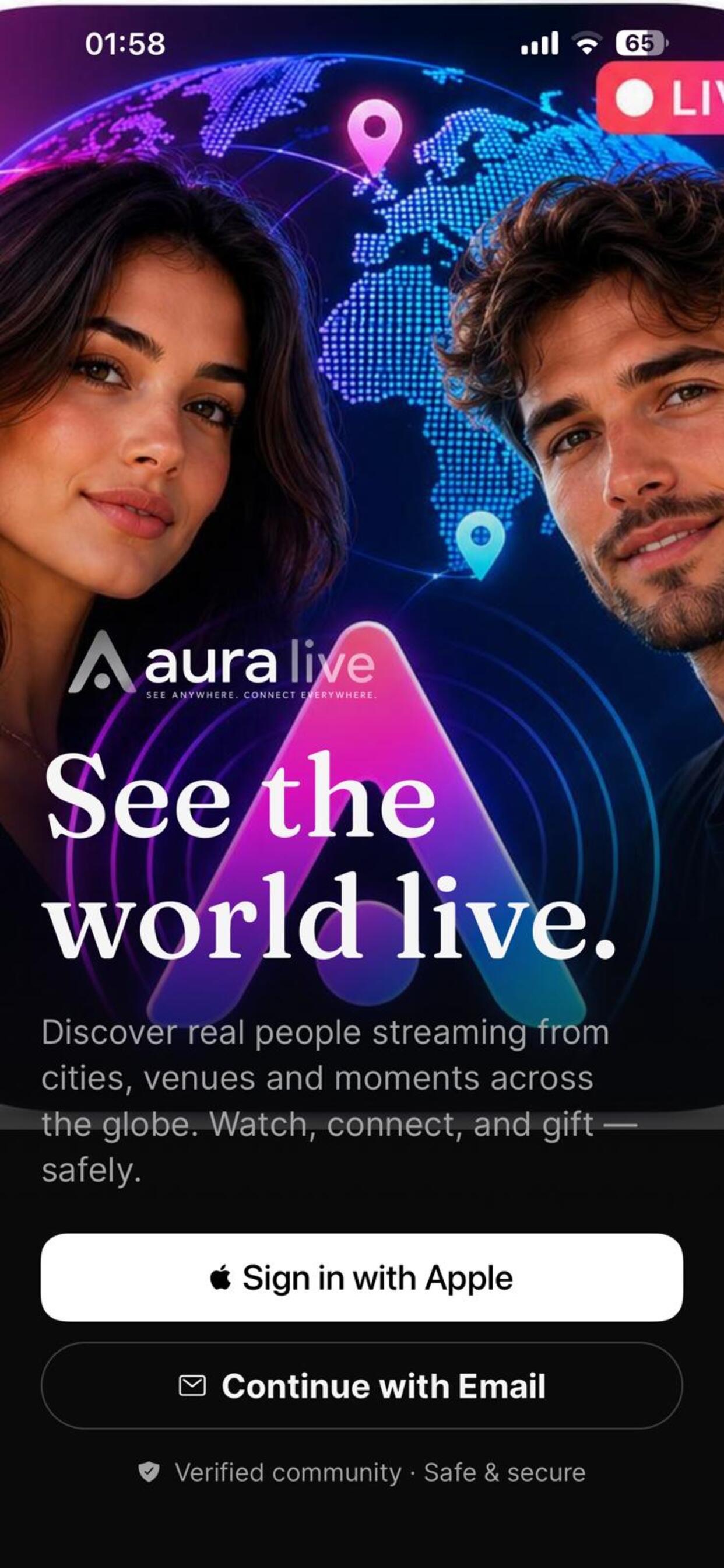 Screenshot 1 of Aura Live!
