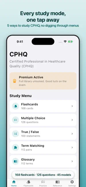 CPHQ Study Guide screenshot 1