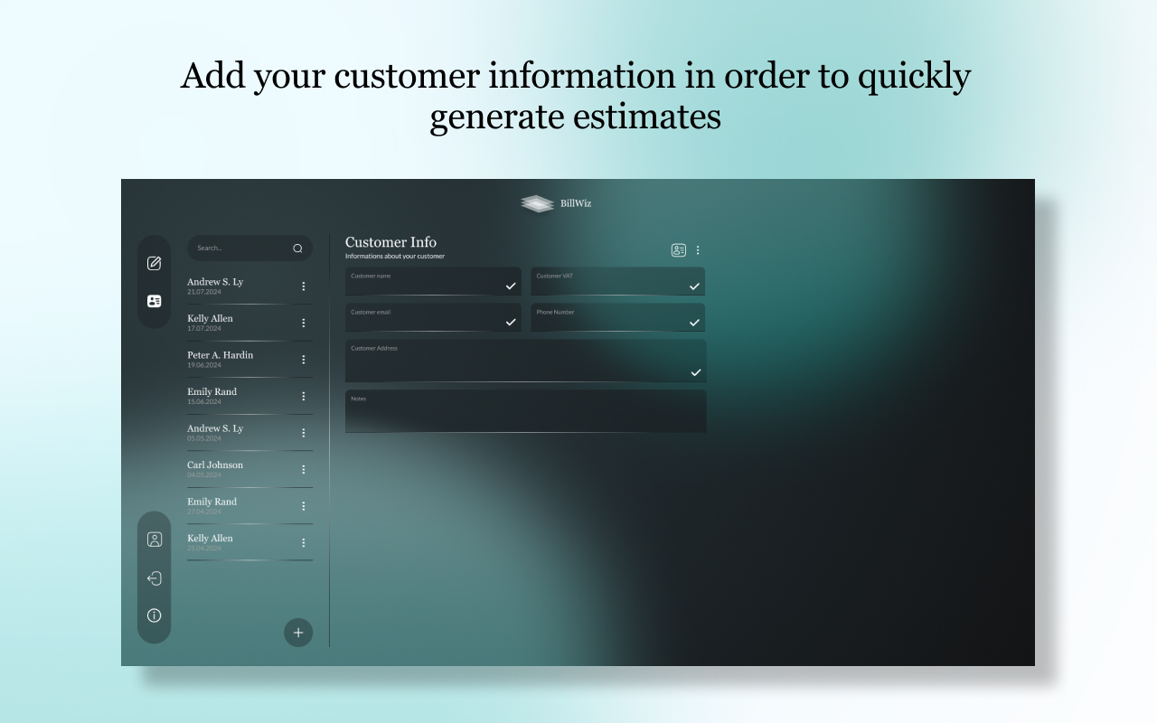 BillWiz - Estimates made easy screenshot 15