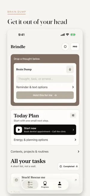 Brindle: ADHD Brain Dump screenshot 1