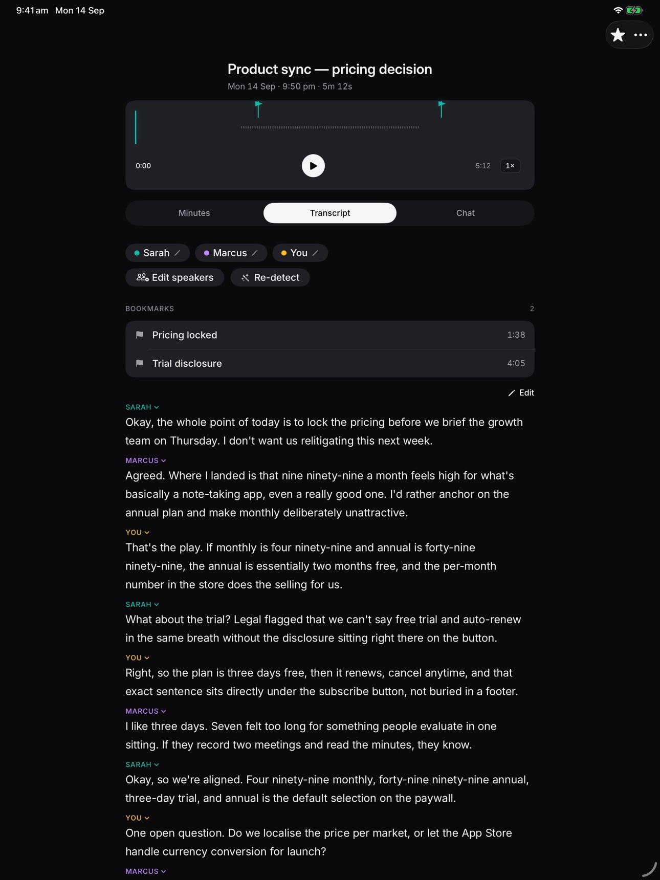 Screenshot 8 of Hum: Voice Notes