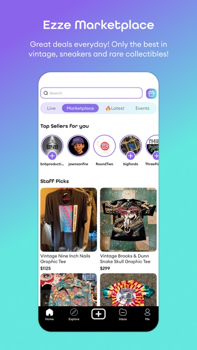 ezze: Stream, Shop & Socialize Screenshot