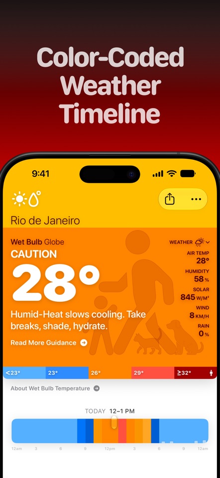 Wet Bulb Temperature Tracker screenshot 2