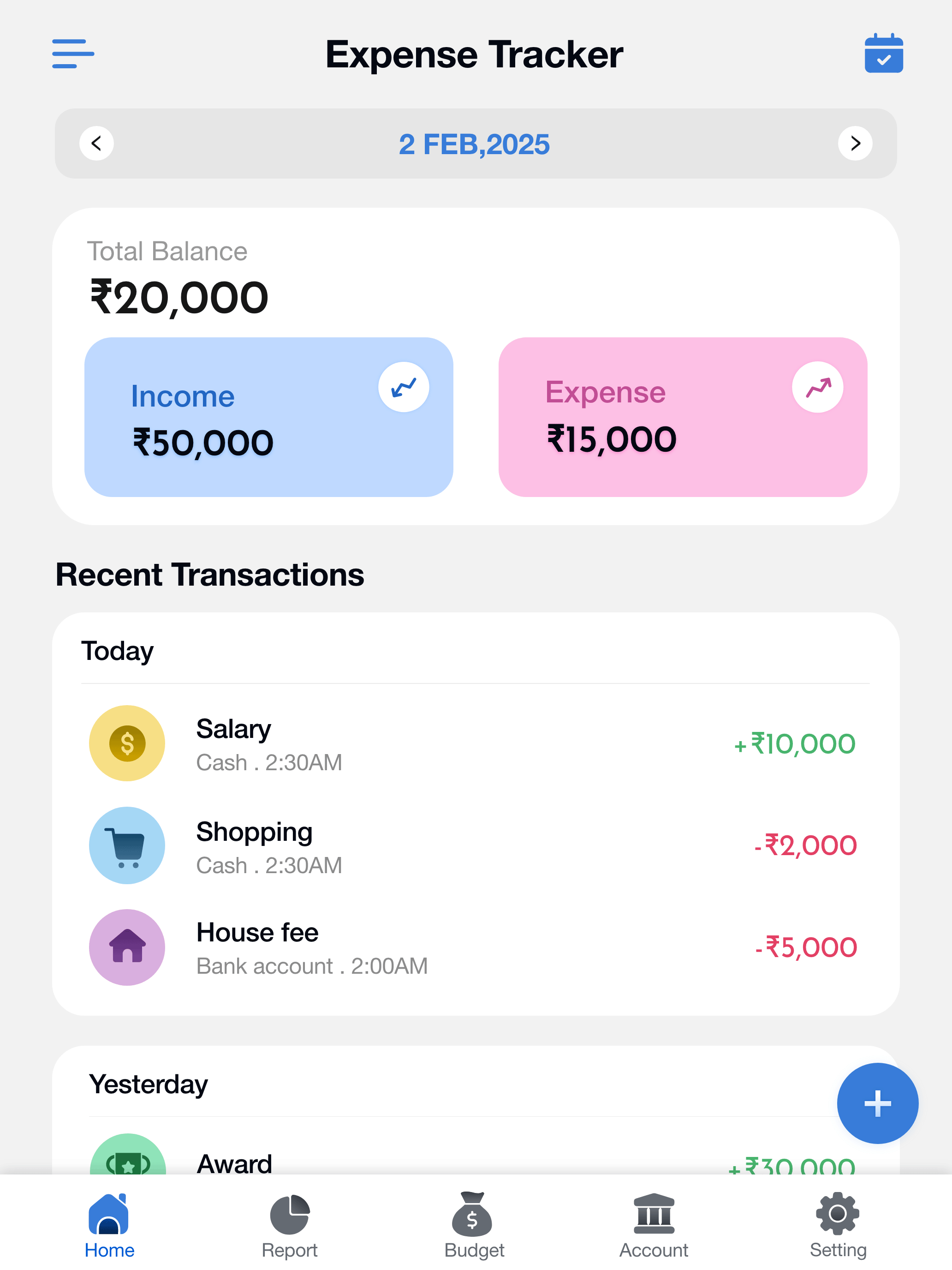 Expense Tracker & spending