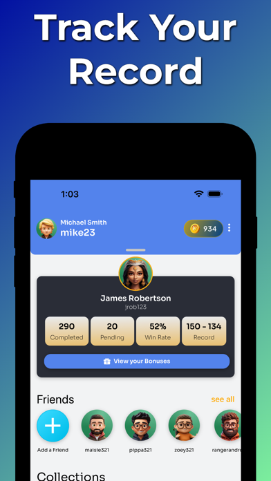 WagerLab - Place & Track Bets Screenshot