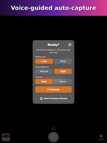 EyeShot: Iris Camera & Editor iPad screenshot