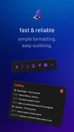 Fountain · easy screenwriting screenshot 2