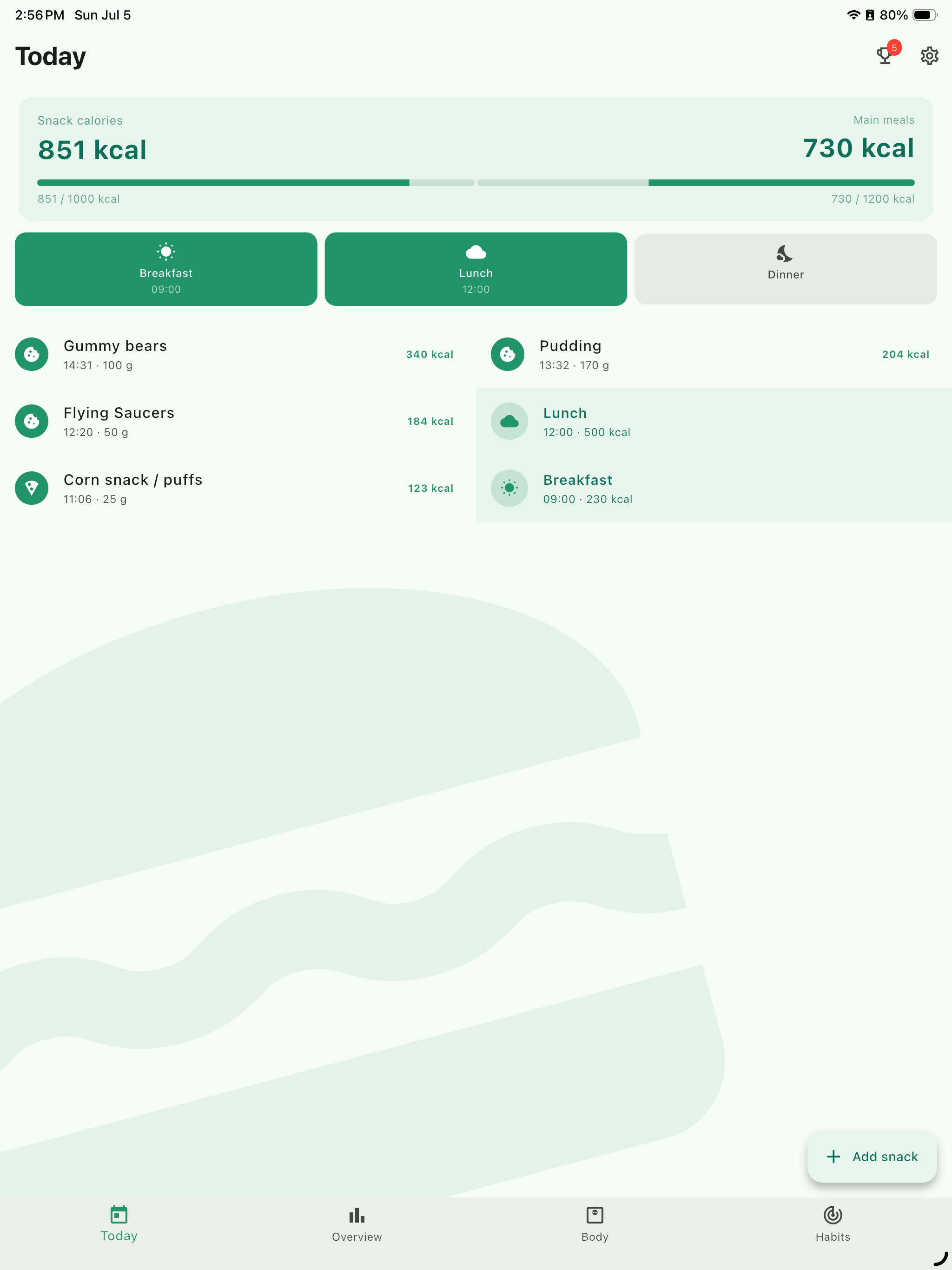 Calorie Diary: Snack Tracker screenshot 9