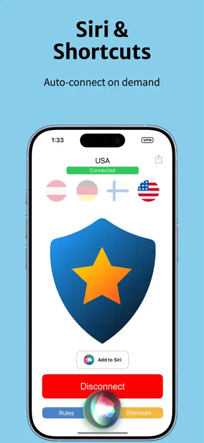 Screenshot 5 di 6 di Astra VPN: Ultra Secure OMasX