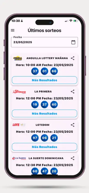 Loterías Domi Sorteos screenshot 1
