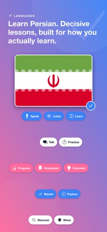 Speak Persian - NowFluency iPhone screenshot