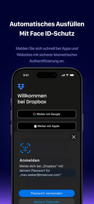 mSecure - Password Manager Screenshot