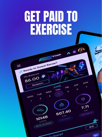 Workout 4 Cash iPad screenshot