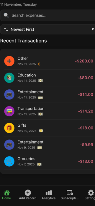 Spend Guide: Budget Tracker Screenshot 1 of 5