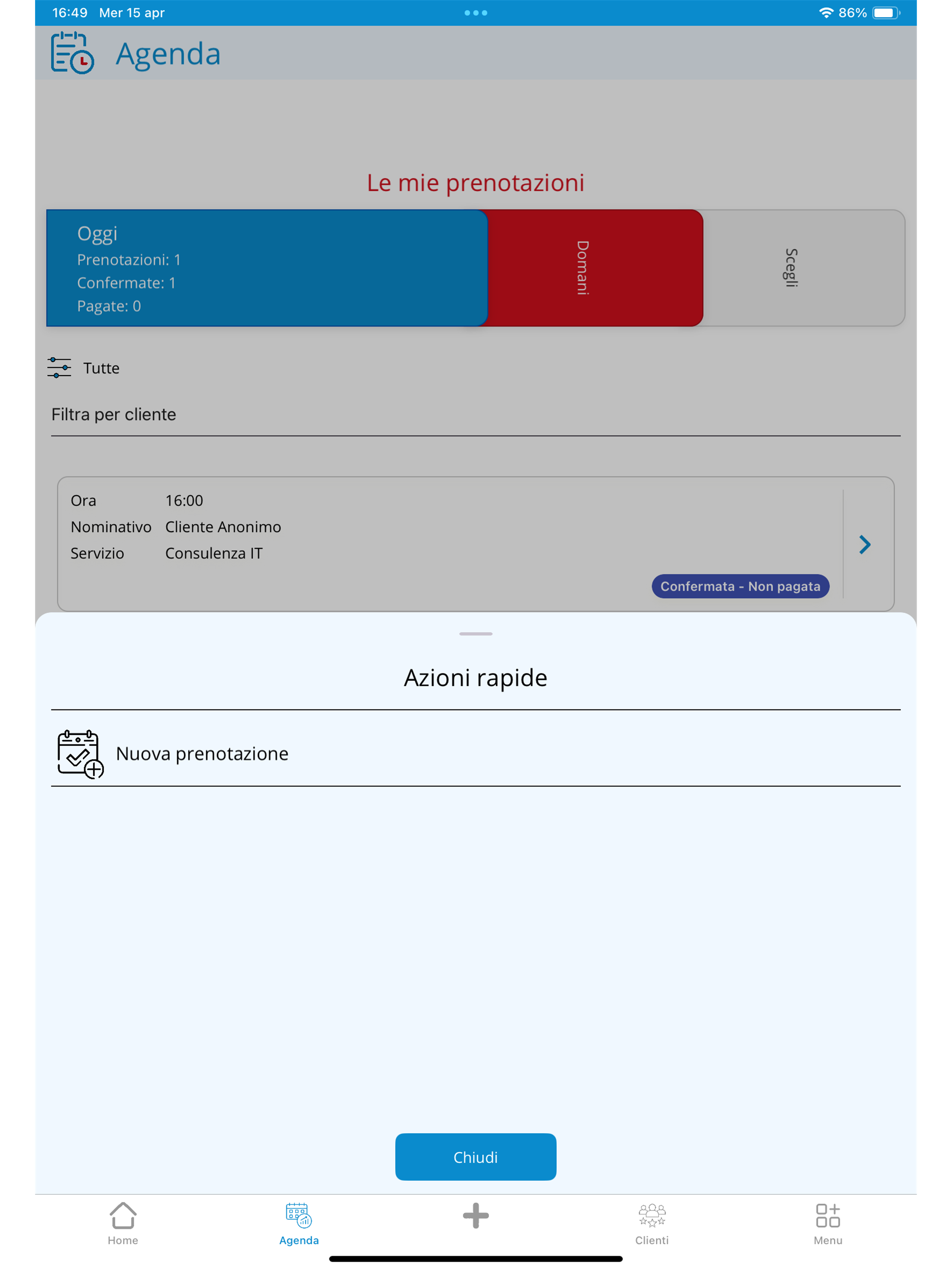 Prenotazioni Cloud - Gestore screenshot 9