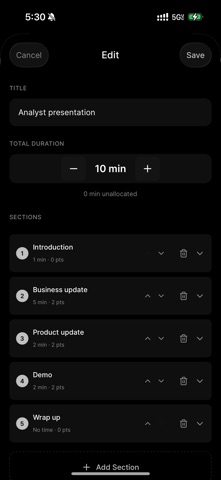 Present Timer iPhone screenshot