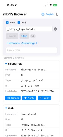 mDNS-Browser Screenshot 2 of 3