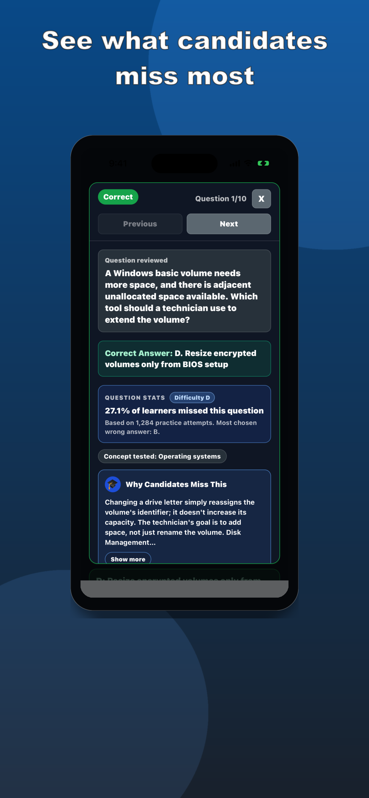 A+ Core 2 Practice Test screenshot 7
