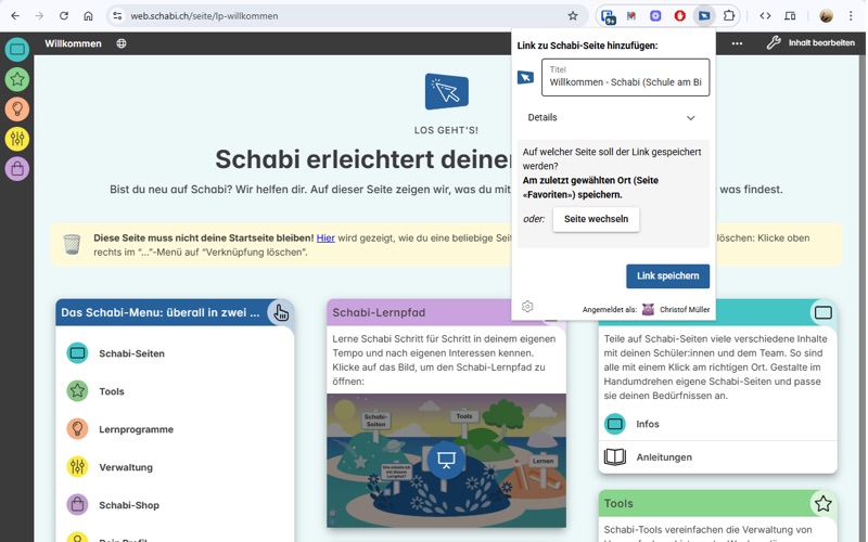 Schabi Linksammler app screenshot