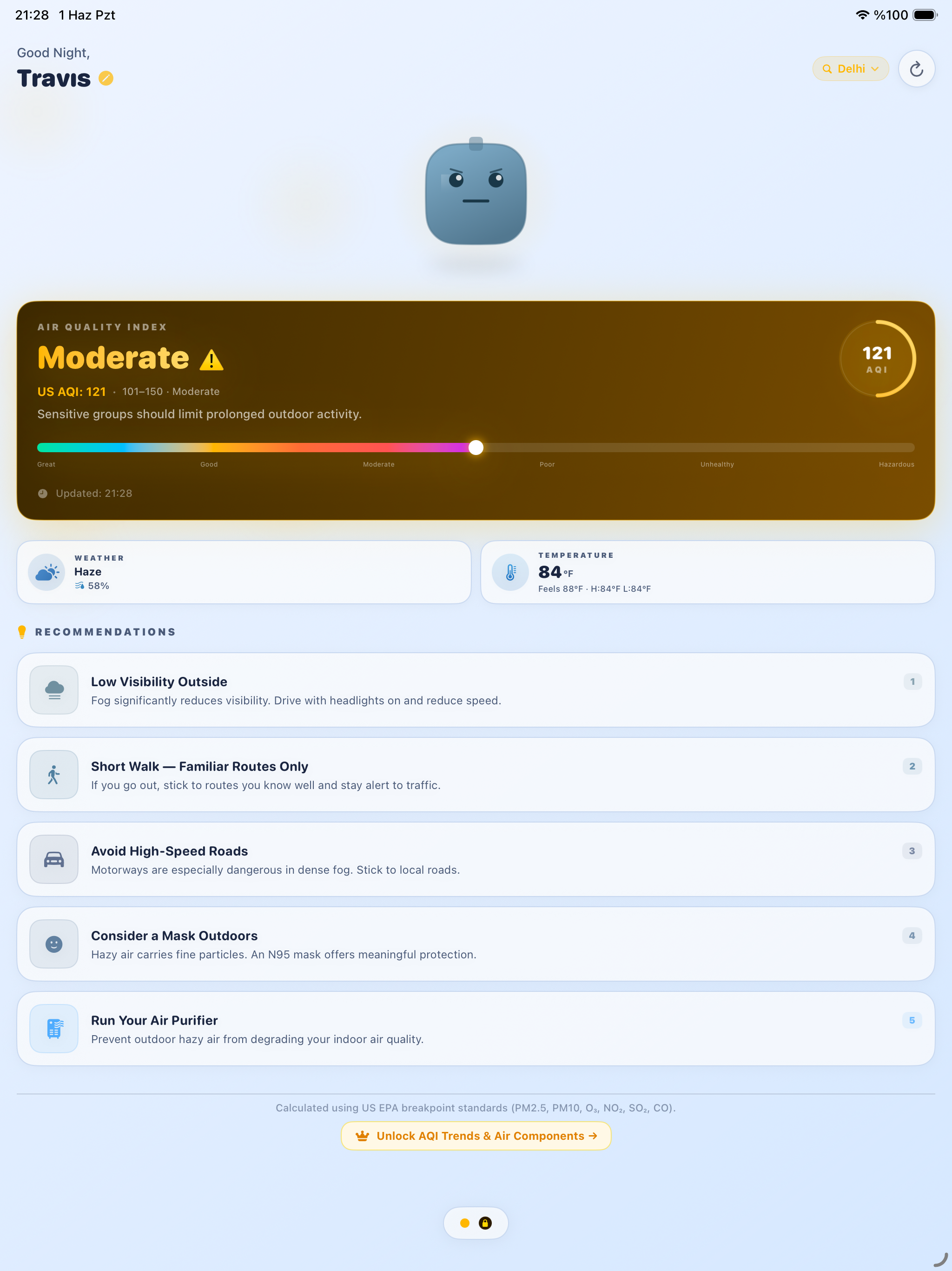 Gulldodo: Air Quality & Pollen screenshot 7