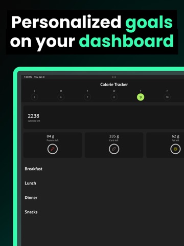 LeanUp AI Calorie Tracker iPad screenshot