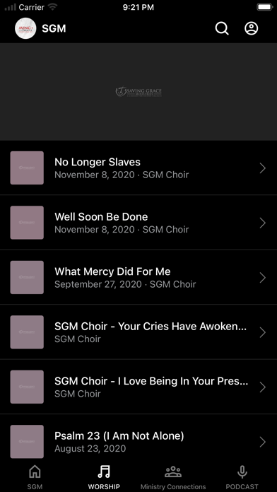 Saving Grace Ministries App Screenshot 2 - AppWisp.com