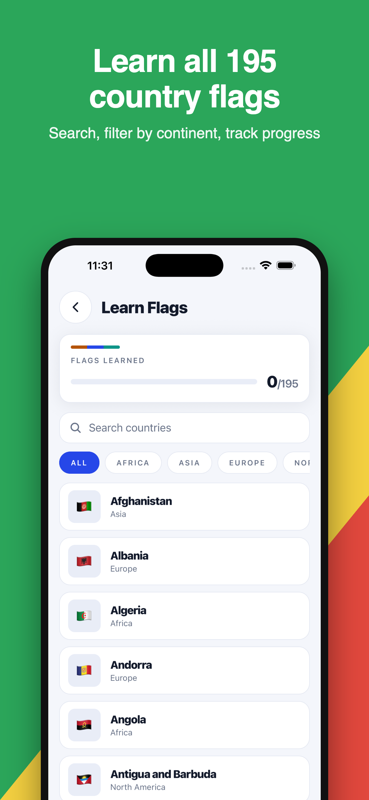 Flagly - World Flag Quiz screenshot 2