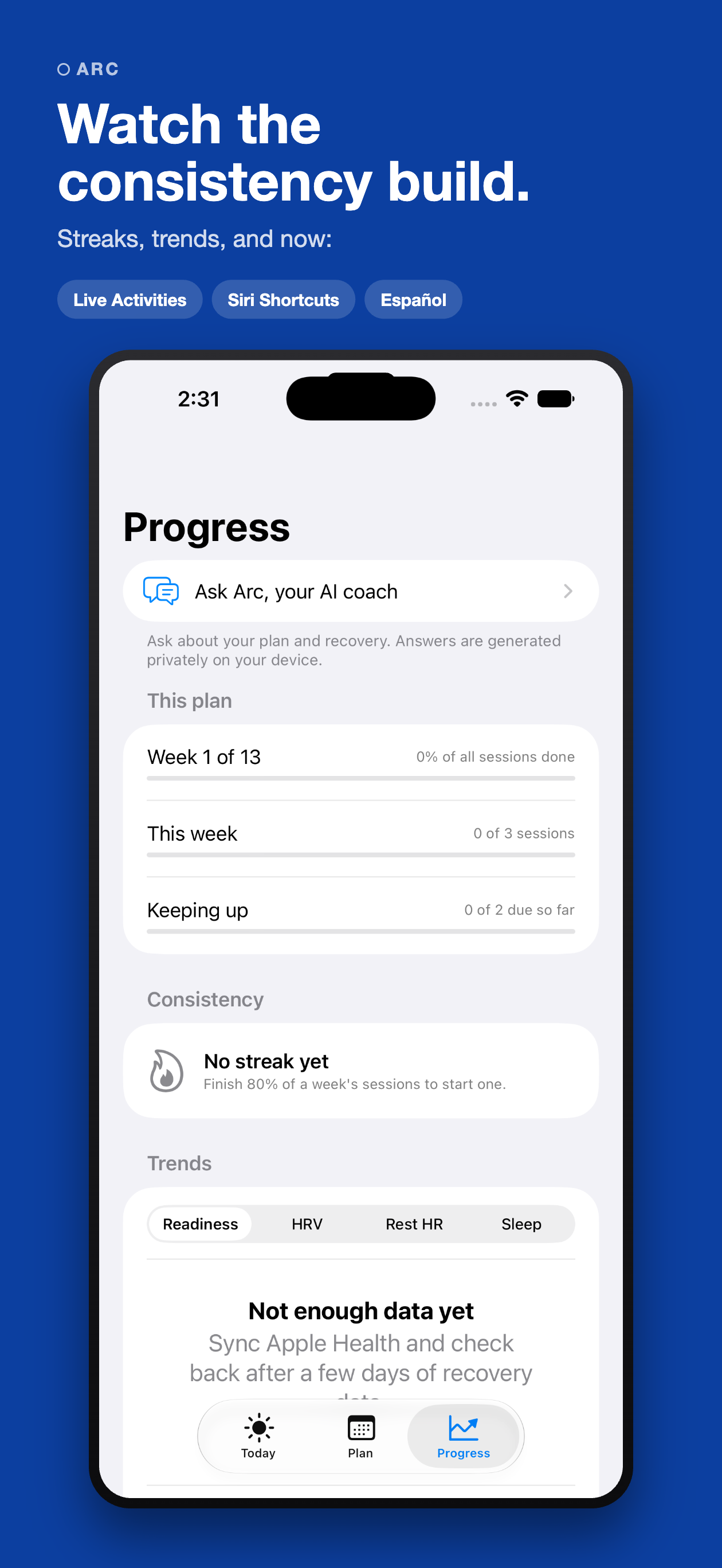 Arc: Start Your Training screenshot 4