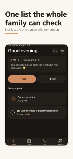 Unburden: Family Organizer screenshot 1