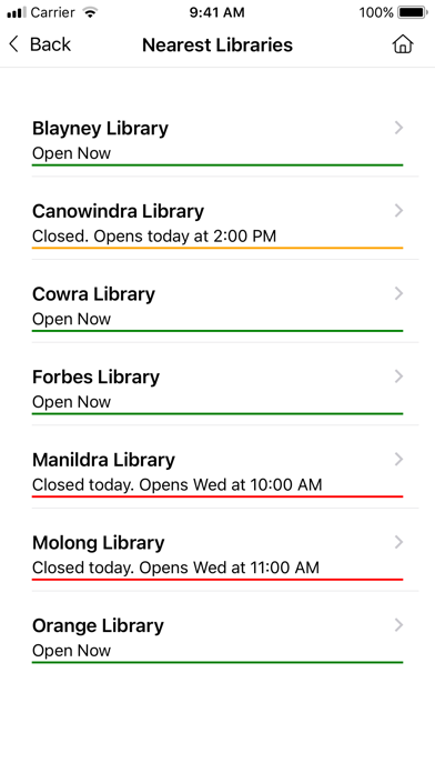 Central West Libraries Screenshot