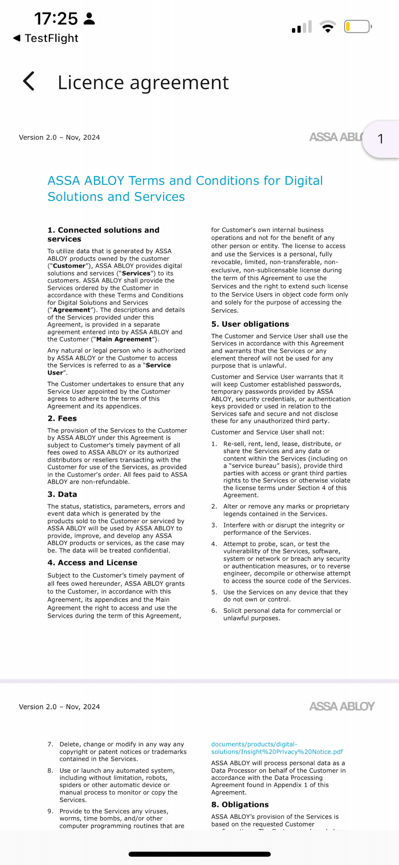 ASSA ABLOY Insight Mobile screenshot 6