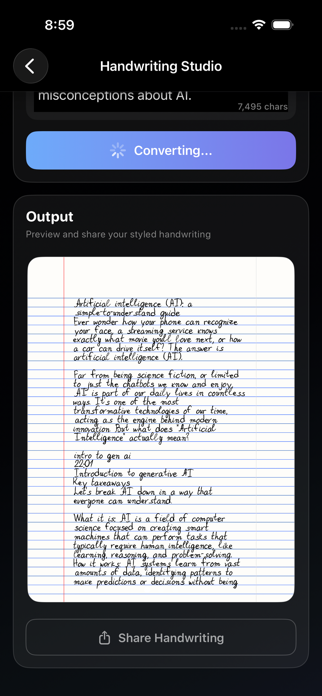 Handwritten Quick Notes Screenshot 3 of 6